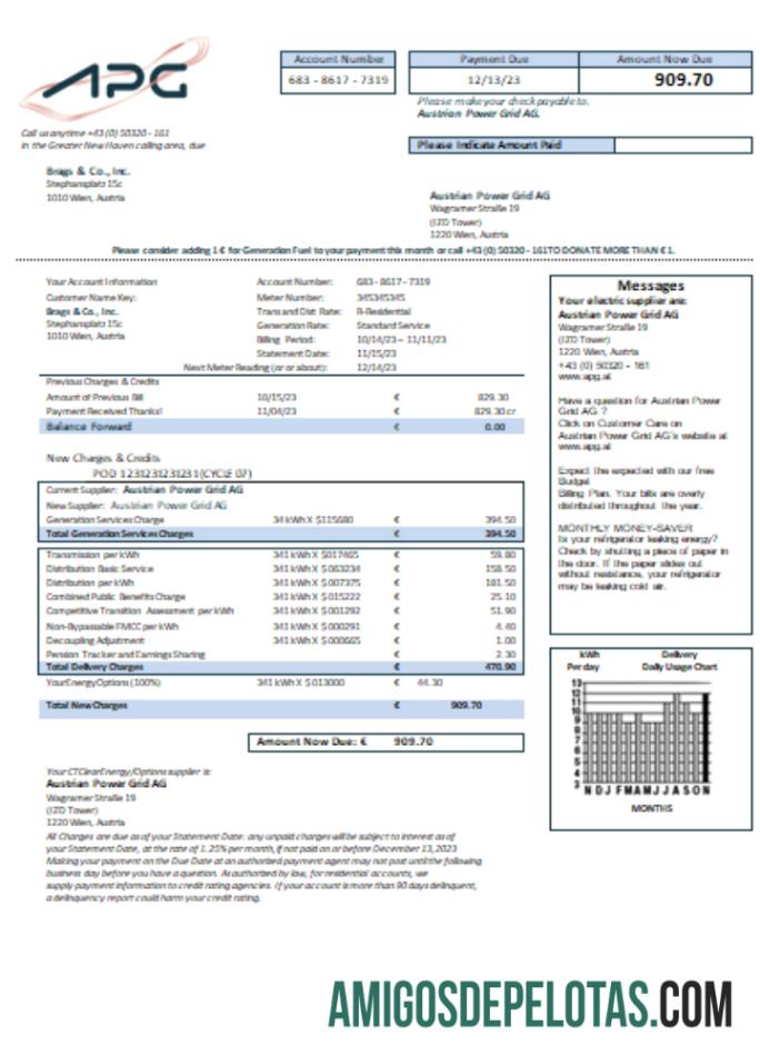 Projeto de lei de serviços públicos da Austrian Power Grid AG, SCR exemplo